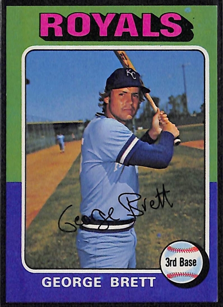 1975 Topps George Brett Rookie & (7) Steve Carlton Cards (Inc. 1967, 1969, 1970, 1972, 1972T, 1973, 1975)