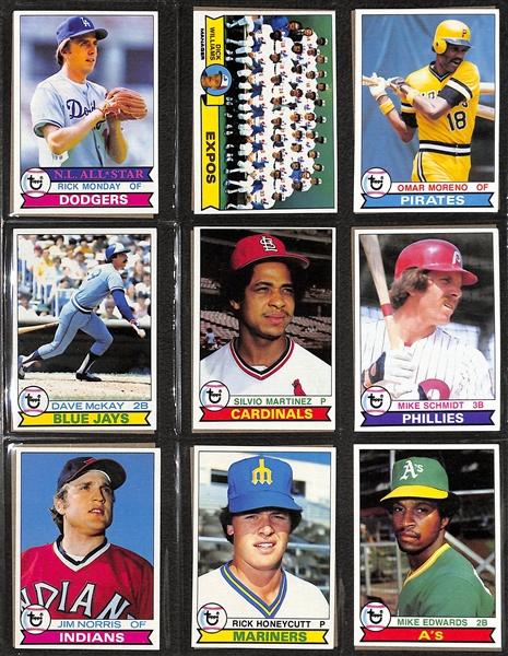 1979 Topps Baseball Complete Set w. Ozzie Smith Rookie Card (All 726 Cards & Both Bump Wills Variations)