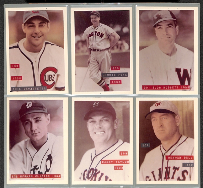 Lot of 156 George Burke 1970s Color Tint Photos w. Babe Ruth, Lou Gehrig, Goose Goslin, Jimmie Foxx (Made by George Brace)
