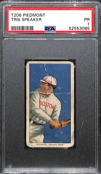 1909-11 T206 Tris Speaker (HOF) Graded PSA 1