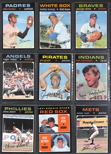 1971 Topps Baseball Complete Set of 752 Cards  w. Simmons RC & Baker/Baylor RC