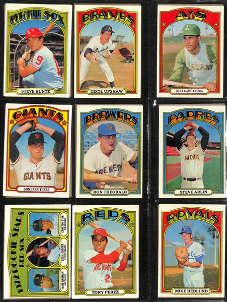 1972 Topps Baseball Complete Set of 787 Cards w. Carlton Fisk Rookie Card