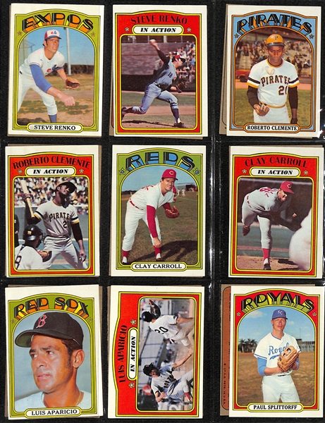 1972 Topps Baseball Complete Set of 787 Cards w. Carlton Fisk Rookie Card