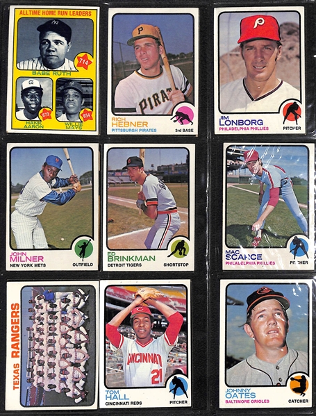 1973 Topps Baseball Complete Set with Mike Schmidt SGC 4 Rookie Card (All 660 Cards)