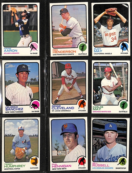 1973 Topps Baseball Complete Set with Mike Schmidt SGC 4 Rookie Card (All 660 Cards)
