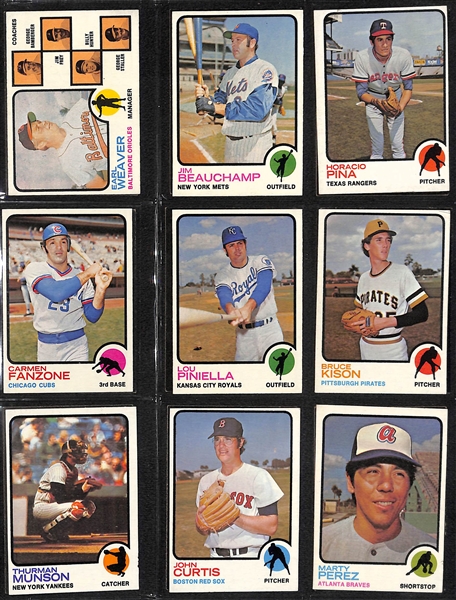 1973 Topps Baseball Complete Set with Mike Schmidt SGC 4 Rookie Card (All 660 Cards)