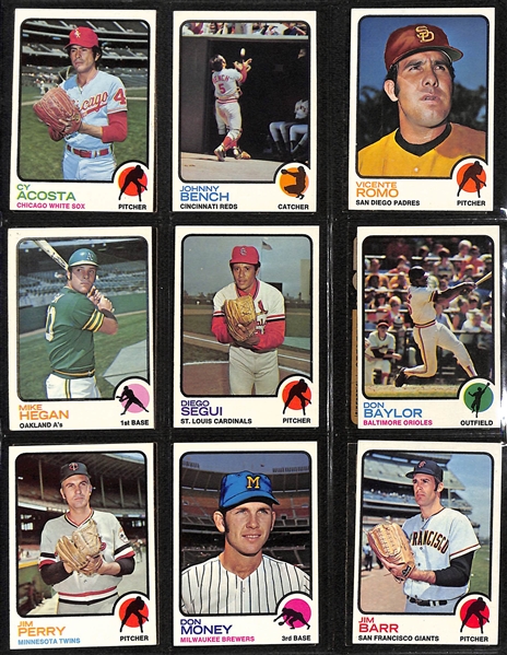 1973 Topps Baseball Complete Set with Mike Schmidt SGC 4 Rookie Card (All 660 Cards)