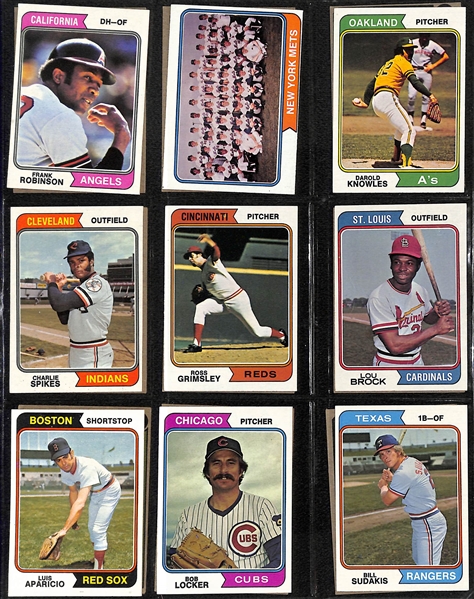 1974 Topps Baseball Complete Set of 660 Cards w. Dave Winfield Rookie Card