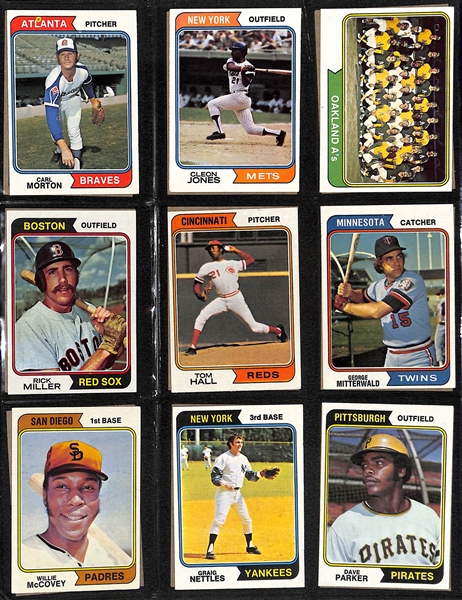 1974 Topps Baseball Complete Set of 660 Cards w. Dave Winfield Rookie Card