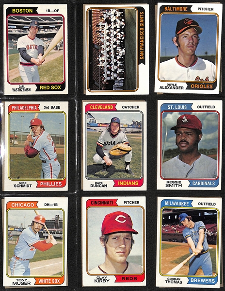 1974 Topps Baseball Complete Set of 660 Cards w. Dave Winfield Rookie Card