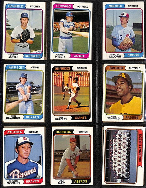 1974 Topps Baseball Complete Set of 660 Cards w. Dave Winfield Rookie Card