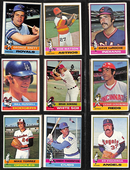 1976 Topps Baseball Complete Set of 660 Cards w. Dennis Eckersley Rookie Card