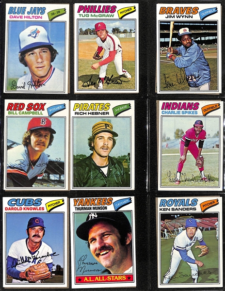 1977 Topps Baseball Complete Set of 660 Cards w. Andre Dawson Rookie Card