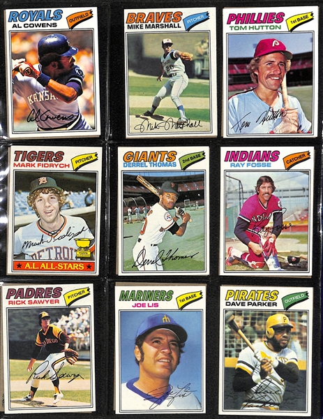1977 Topps Baseball Complete Set of 660 Cards w. Andre Dawson Rookie Card