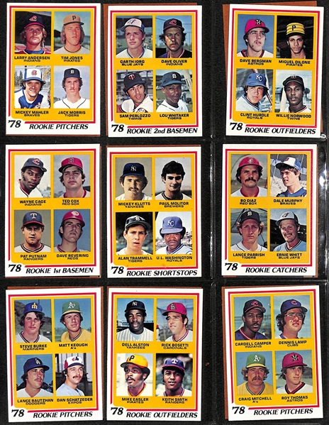 1978 Topps Baseball Complete Set of 726 Cards w. Eddie Murray & Molitor/Trammel Rookie Cards