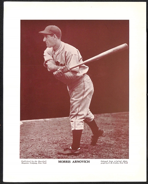 (7) c1940s M113 and/or M114 Baseball Magazine Phillies Photos w. Ashburn, Roberts, Ennis, Hamner, Arnovich, Mulcahy, Litwhiler