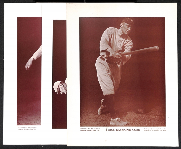 (3) M113 and/or M114 Baseball Magazine Photos - Ty Cobb, Honus Wagner, Christy Mathewson