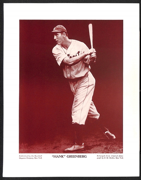 (6) M113 and/or M114 aseball Magazine Photos - (2) Hank Greenberg, (2) Mel Ott, (2) Carl Hubbell