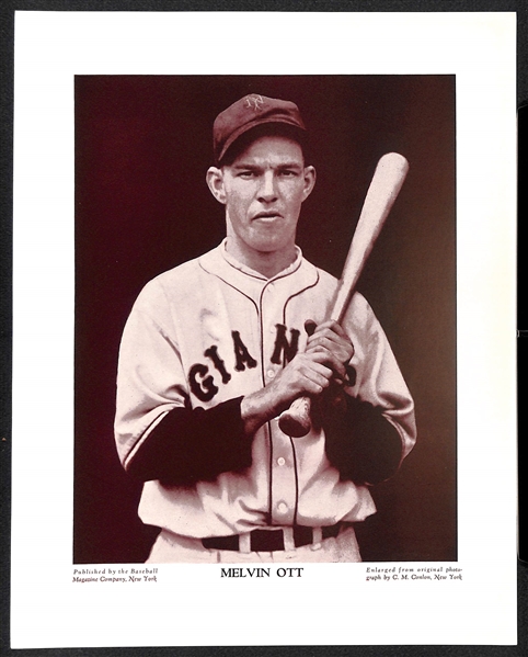 (6) M113 and/or M114 aseball Magazine Photos - (2) Hank Greenberg, (2) Mel Ott, (2) Carl Hubbell