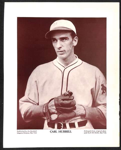 (6) M113 and/or M114 aseball Magazine Photos - (2) Hank Greenberg, (2) Mel Ott, (2) Carl Hubbell