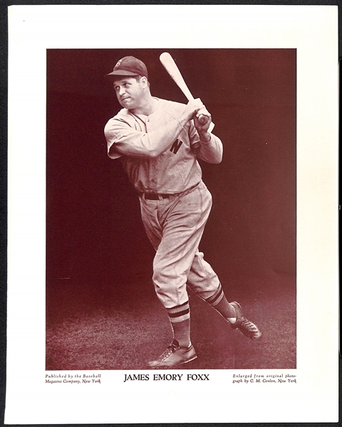 (10) M113 and/or M114 Baseball Magazine Photos - Jimmie Foxx, Luke Appling, Feller, Kiner, +