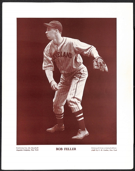 (10) M113 and/or M114 Baseball Magazine Photos - Jimmie Foxx, Luke Appling, Feller, Kiner, +