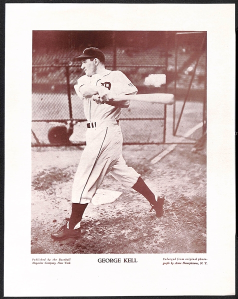 (14) c1930s-40s M113 and/or M114 Baseball Magazine Photos w. Stan Musial, Schoendienst, Slaughter, Kell, Kluszewski, +