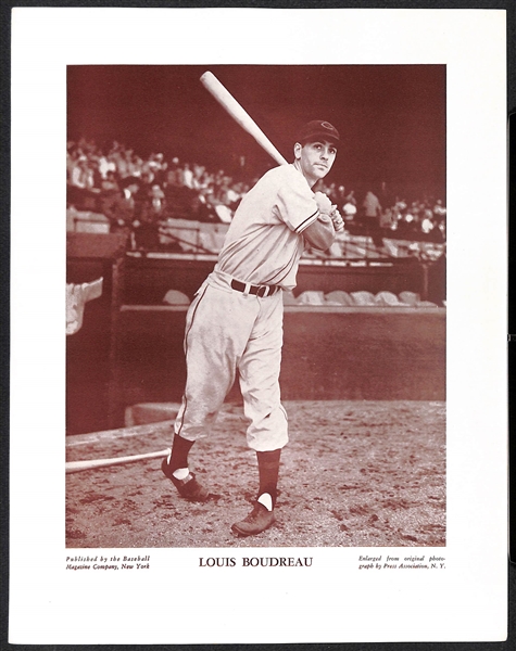 (12) c1930s-40s M113 and/or M114 Baseball Magazine Photos w. Spahn, Mize, Doby, Boudreau, Arky Vaughan, +