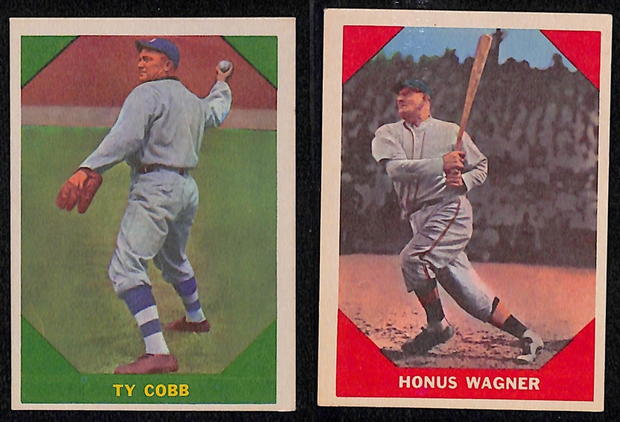1960 Fleer Baseball Greats Partial Set (46 of 79 Cards) w. Cobb, Wagner, Foxx, W. Johnson