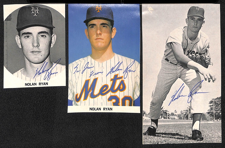 (6) Signed Magazine Cuts of 1969 Mets Inc. (3) Nolan Ryan, (2) JC Martin, Ed Kranepool (JSA Auction LOA)
