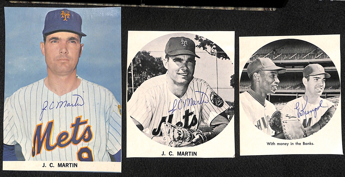 (6) Signed Magazine Cuts of 1969 Mets Inc. (3) Nolan Ryan, (2) JC Martin, Ed Kranepool (JSA Auction LOA)