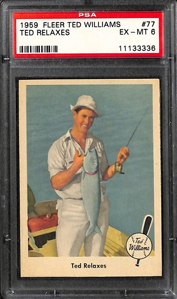 1959 Fleer Ted Williams Set - 79 of 80 Cards (Missing #68) w. 3 PSA Graded Examples