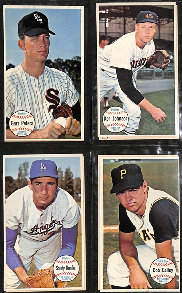 1964 Topps Giant Card Complete Set of 60 Cards w. 16 Extra Doubles
