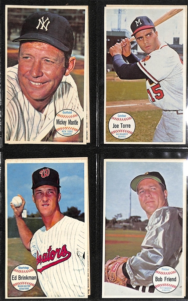 1964 Topps Giant Card Complete Set of 60 Cards w. 16 Extra Doubles