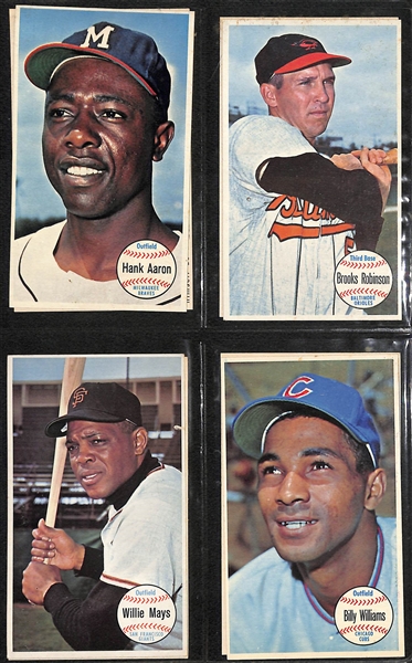 1964 Topps Giant Card Complete Set of 60 Cards w. 16 Extra Doubles