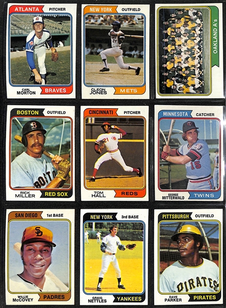 1974 Topps Baseball Complete Set of 660 Cards w. 44 Card Traded Set