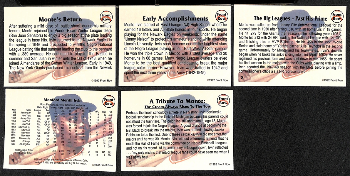 Lot of 1933 Goudey Sports King Wax Pack Wrapper, (41) 1955 & 1956 Topps Assorted Baseball Cards & 2 Front Row Baseball Sets w. Signed Willie Stargell & Monte Irvin Cards
