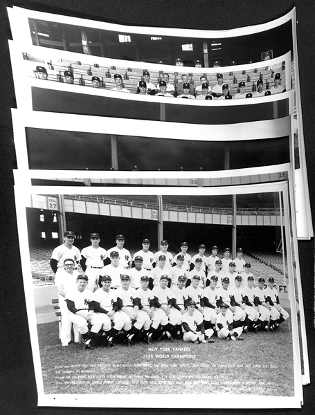 Uncle Jimmy's Collection of (17) New York Yankees Team Souvenir Photos (Each Year From 1958-1972 & Duplicates From 1971-1972)