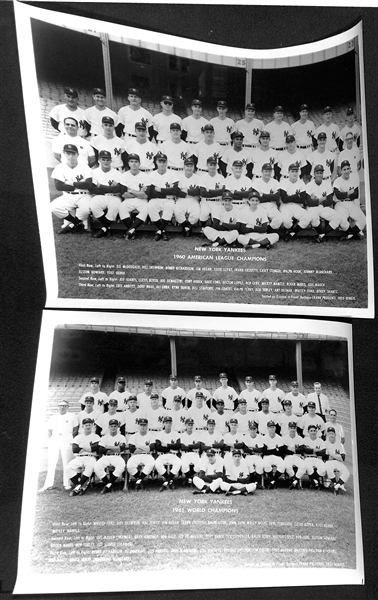 Uncle Jimmy's Collection of (17) New York Yankees Team Souvenir Photos (Each Year From 1958-1972 & Duplicates From 1971-1972)