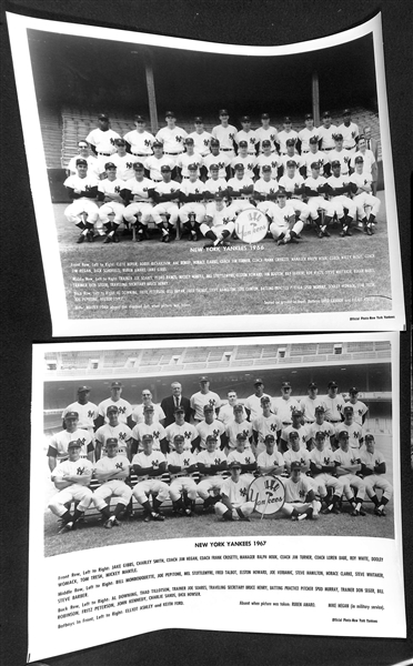 Uncle Jimmy's Collection of (17) New York Yankees Team Souvenir Photos (Each Year From 1958-1972 & Duplicates From 1971-1972)