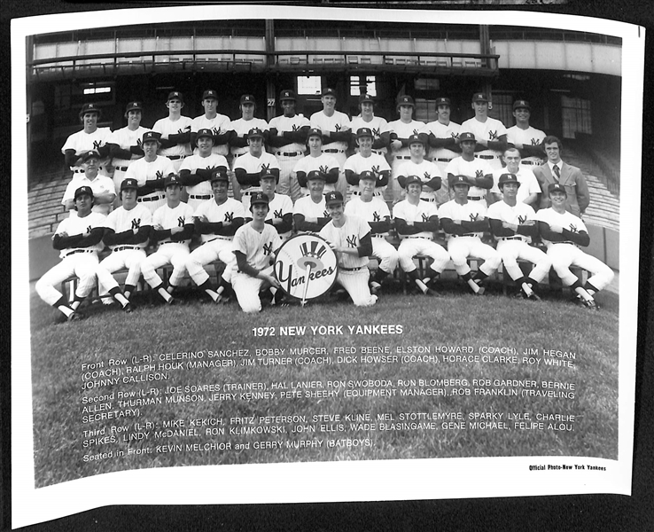 Uncle Jimmy's Collection of (17) New York Yankees Team Souvenir Photos (Each Year From 1958-1972 & Duplicates From 1971-1972)