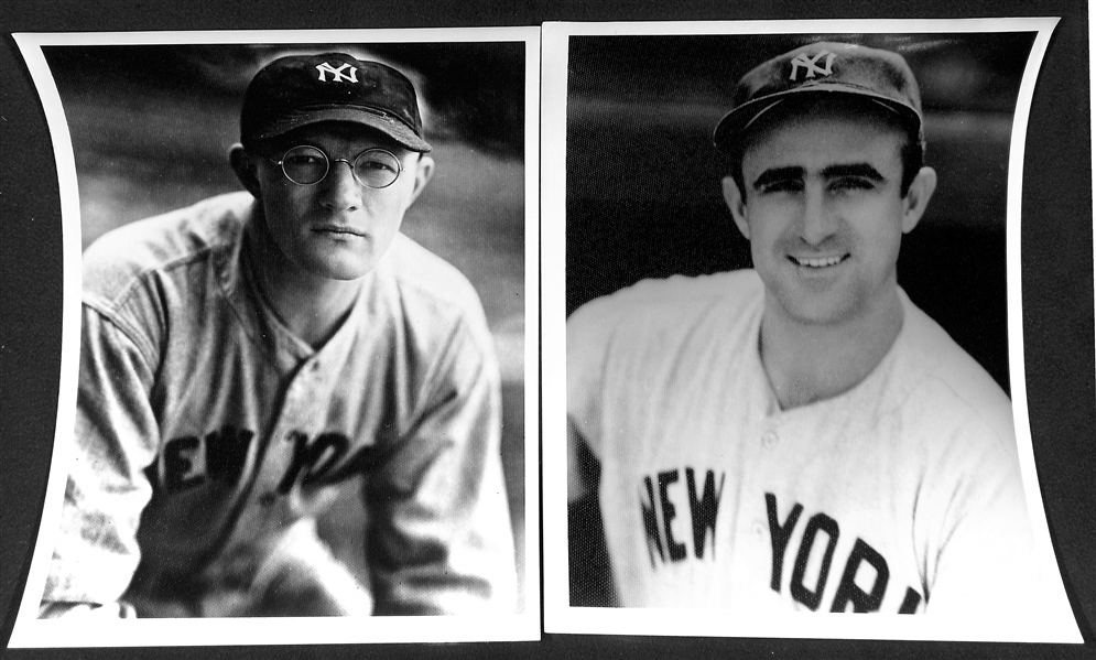 Lot of (10) Vintage Yankees Photos Stamped by Photographer Don Wingfield (Type 4 Photos)