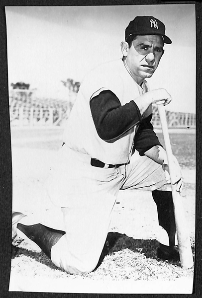 (24) Yankees Real Photo Postcards c. 1950s-60s Off Original Negatives (From Brace/Burke) w. Berra, Stengel, Downing, Frank Baker, Skowron, +