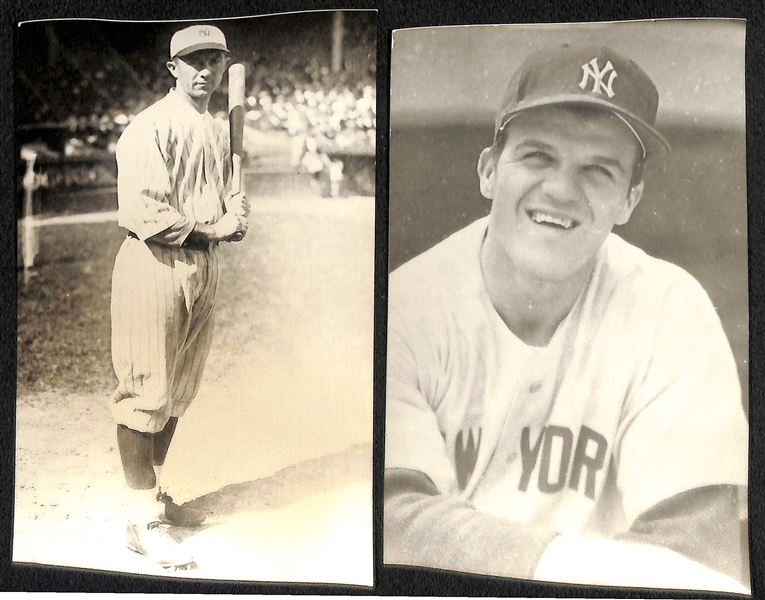 (24) Yankees Real Photo Postcards c. 1950s-60s Off Original Negatives (From Brace/Burke) w. Berra, Stengel, Downing, Frank Baker, Skowron, +