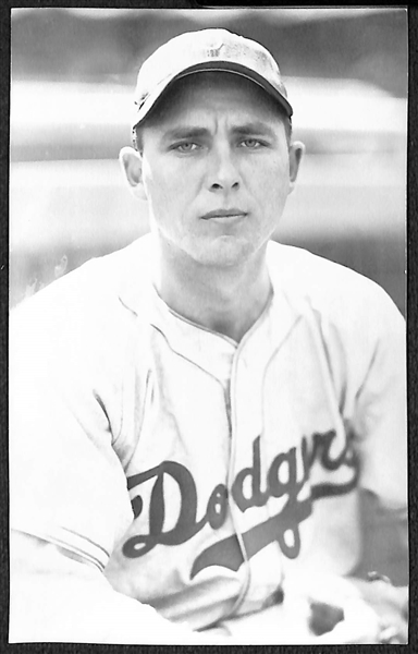 (30) Baseball Real Photo Postcards c. 1950s-60s Off Original Negatives (From Brace/Burke) w. Satchel Paige and Gil Hodges