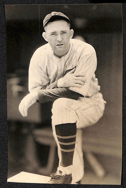 (30) Baseball Real Photo Postcards c. 1950s-60s Off (From Brace/Burke) w. Rogers Hornsby, Hal Chase, Wally Pipp