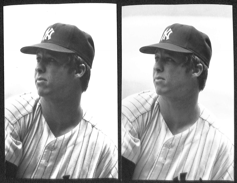(8) Unique c.1960-70 Yankees 3.5 x 5.5 Photos Stamped By Photographer John Anderson (Berra, Munson, Maris, Murcer, +)  