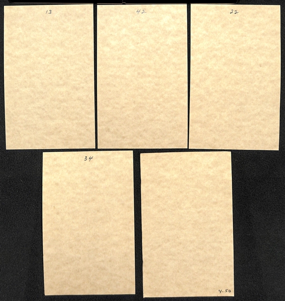 1977 Bob Parker Baseball HOF Card Set of 54 w. Cobb, Ruth, Gehrig, Mantle - Bob Parker Signed the Checklist to Jim (Uncle Jimmy)