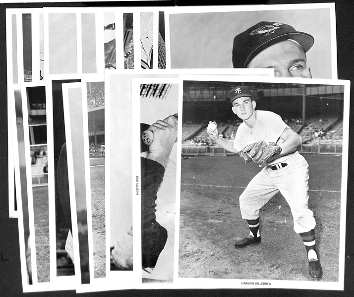 Lot of (10) Orioles & (10) Twins Early 1960s Manny's Baseball Land Player Souvenir 8x10 Photos w. B. Robinson & Killebrew