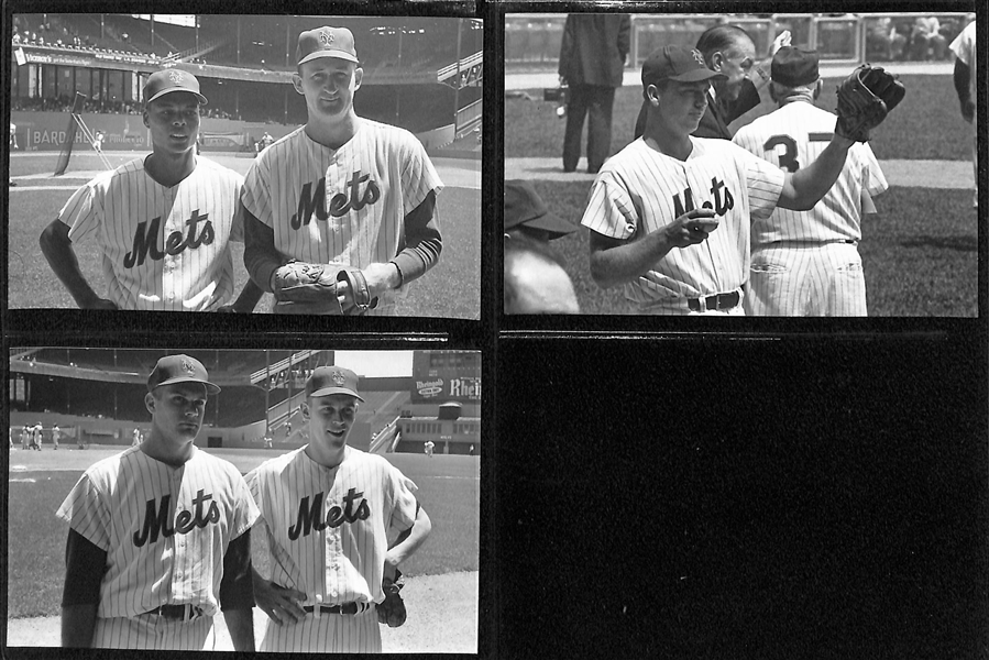 (19) Rare Type 1 NY Mets 1962 3.5x5.5 Photos by John Anderson w. Ashburn, Hodges